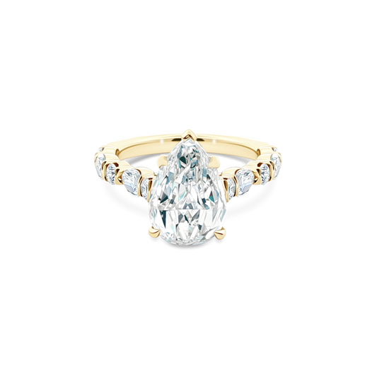 Christopher Designs Pear Diamond Engagement Ring — photo 1 of 3