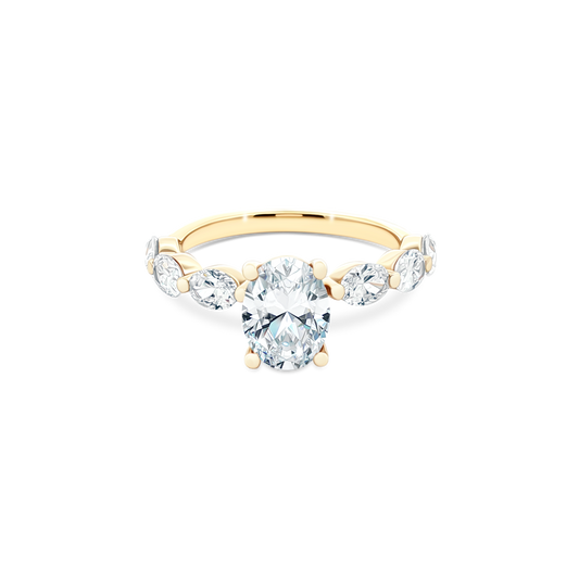 Classique Creations Oval Cut Diamond Engagement Ring — photo 1 of 3