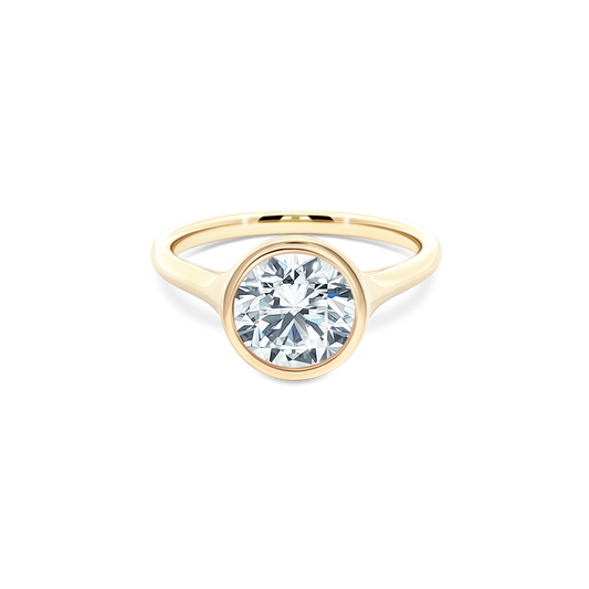 Classique Creations Round Solitaire Diamond Engagement Ring — photo 1 of 3