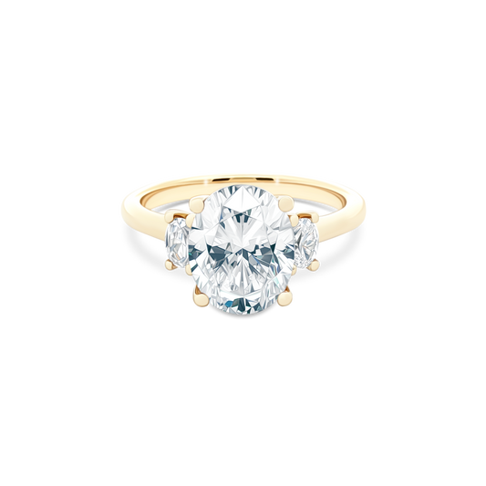 Classique Creations Three Stone Diamond Engagement Ring — photo 1 of 3