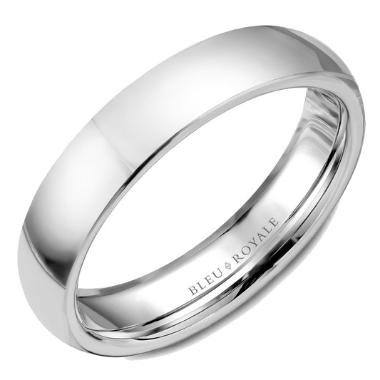 Crown Ring Bleu Royale Men's Band | 14K Gold | 5mm | RYL-057W5 — photo 1 of 2