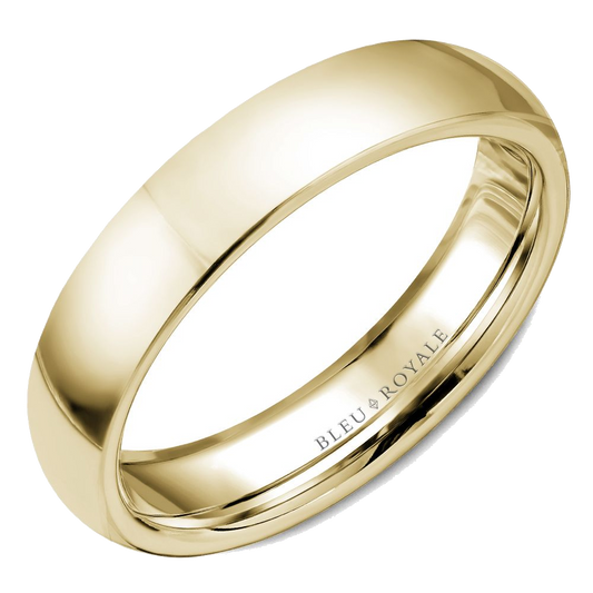 Crown Ring Bleu Royale Men's Band | 14K Gold | 5mm | RYL-057Y5 — photo 1 of 1