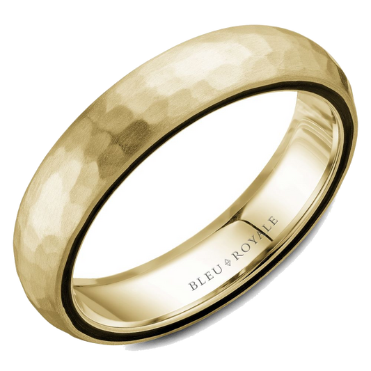 Crown Ring Bleu Royale Men's Band | 14K Gold | 5mm | RYL-062Y5 — photo 1 of 1