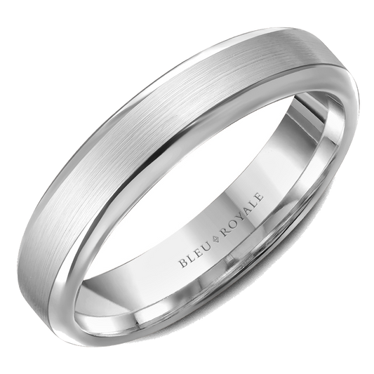 Crown Ring Bleu Royale Men's Band | 14K Gold | 5mm | RYL-076W5 — photo 1 of 1