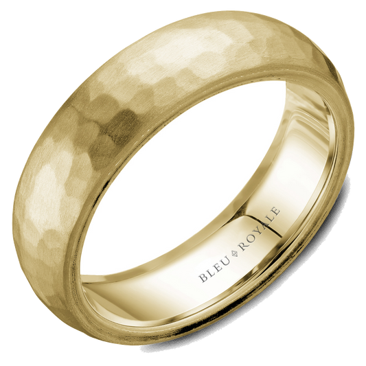 Crown Ring Bleu Royale Men's Band | 14K Gold | 6.5mm | RYL-110Y65 — photo 1 of 2