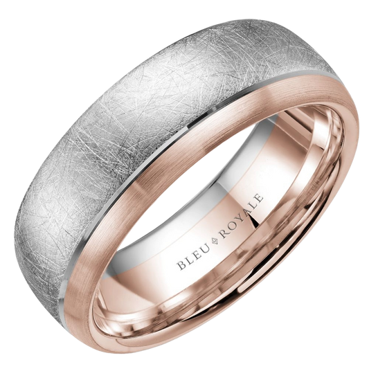 Crown Ring Bleu Royale Men's Band | 14K Gold | RYL-007WR75 — photo 1 of 1