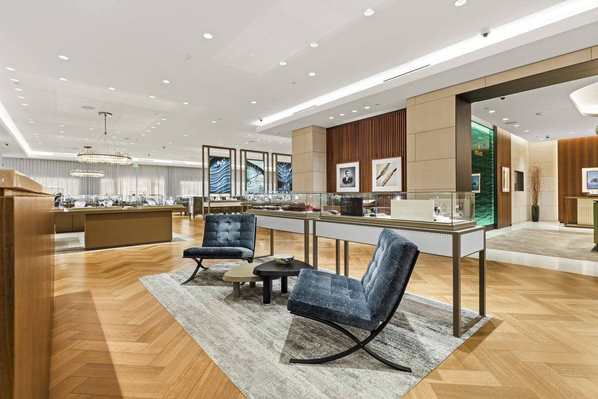 Inside the H.L. Gross Jewelers showroom in Garden City, New York
