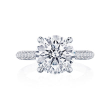 Tacori Solitaire Pave Diamond Engagement Ring
