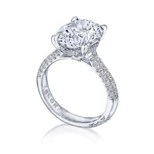 Tacori Solitaire Pave Diamond Engagement Ring