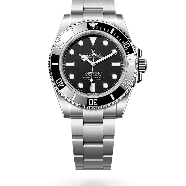 Rolex Submariner in Oystersteel, M124060-0001 - H.L. Gross Jewelers