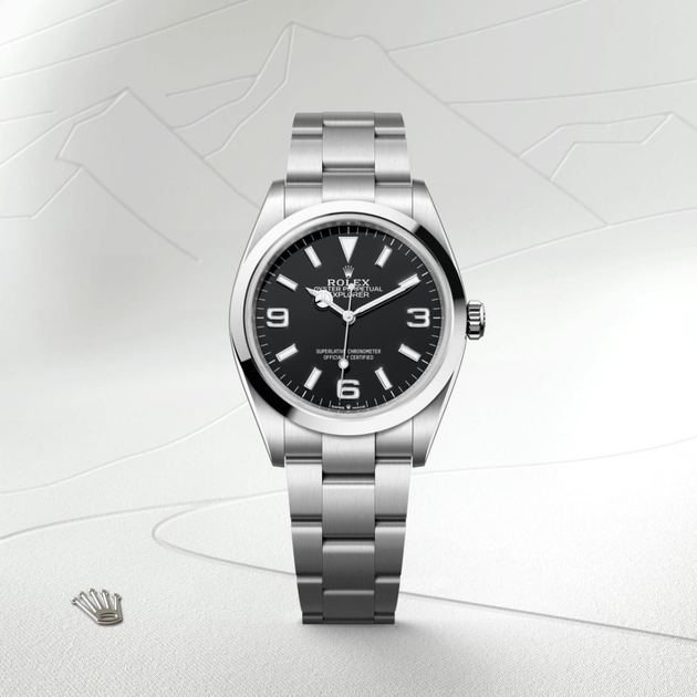 Rolex Explorer in Oystersteel, M124270-0001 - H.L. Gross Jewelers