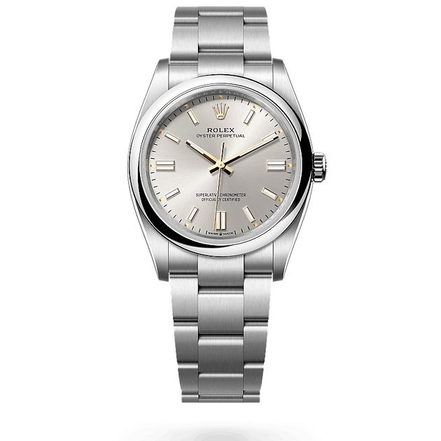 Rolex Oyster Perpetual in Oystersteel, M126000-0001 - H.L. Gross Jewelers