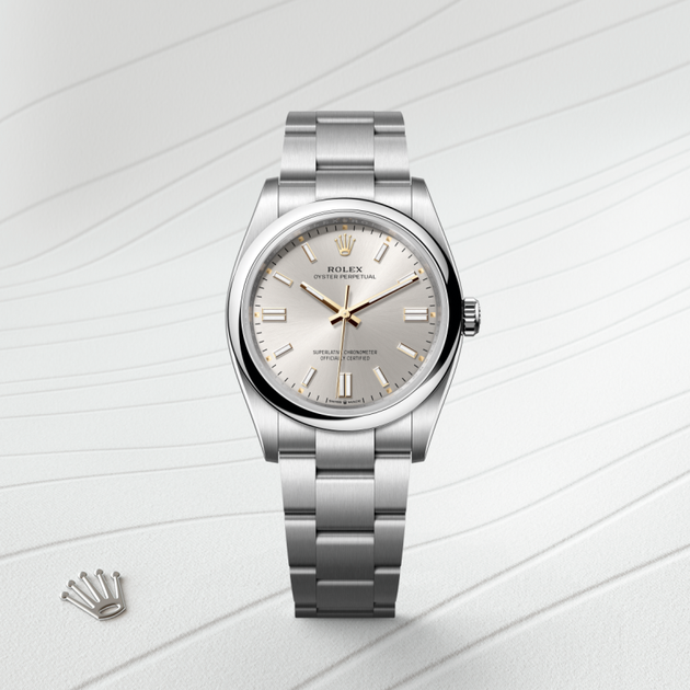 Rolex Oyster Perpetual in Oystersteel, M126000-0001 - H.L. Gross Jewelers