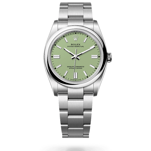 Rolex Oyster Perpetual in Oystersteel, M126000-0011 - H.L. Gross Jewelers