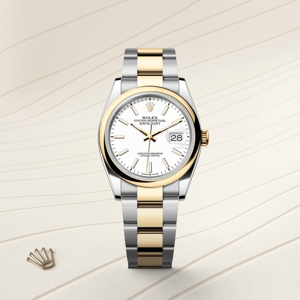 Oyster, 36 mm, Oystersteel and yellow gold