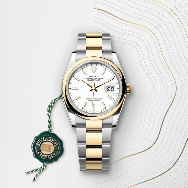 Oyster, 36 mm, Oystersteel and yellow gold