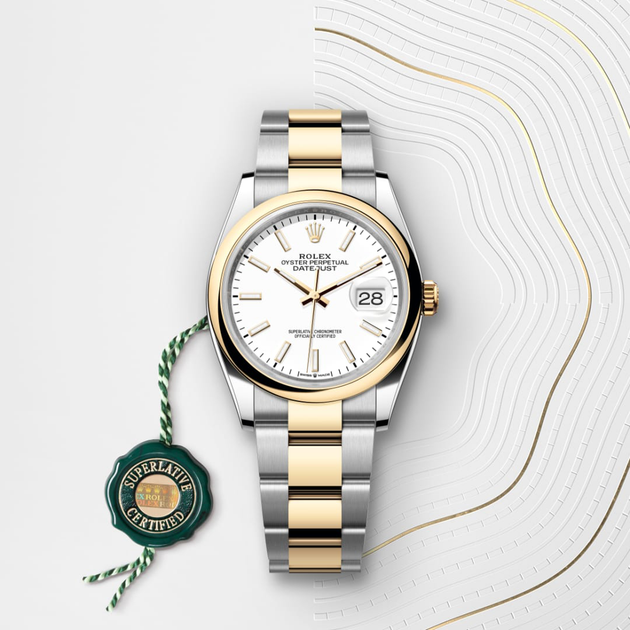 Rolex Datejust in Yellow Rolesor - combination of Oystersteel and yellow gold, m126203-0020 - H.L. Gross Jewelers