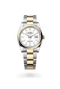 Rolex Datejust in Yellow Rolesor - combination of Oystersteel and yellow gold, m126203-0020 - H.L. Gross Jewelers