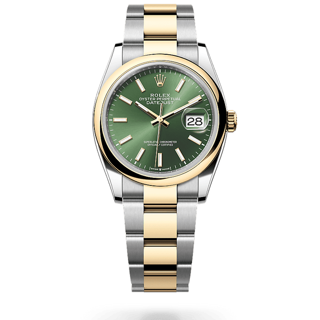 Rolex Datejust in Yellow Rolesor - combination of Oystersteel and yellow gold, M126203-0058 - H.L. Gross Jewelers