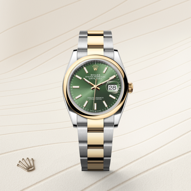 Rolex Datejust in Yellow Rolesor - combination of Oystersteel and yellow gold, M126203-0058 - H.L. Gross Jewelers