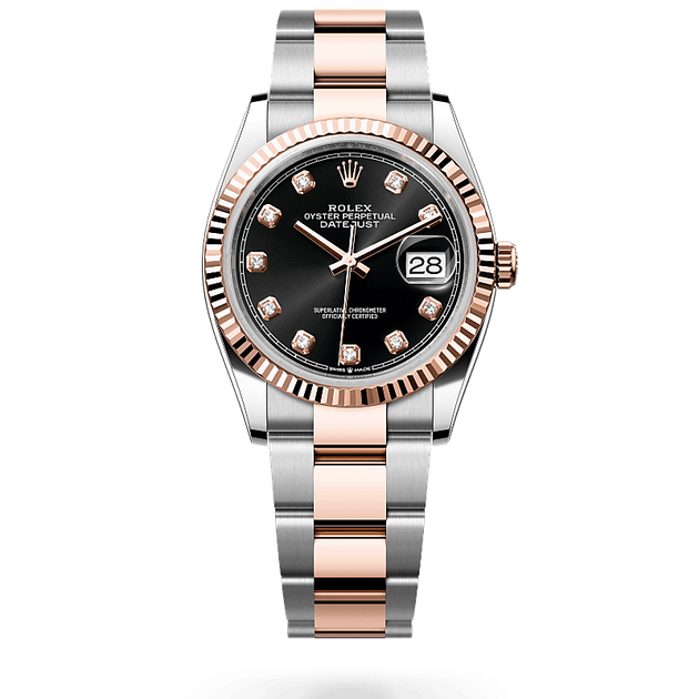 Rolex Datejust in Everose Rolesor - combination of Oystersteel and Everose gold, M126231-0020 - H.L. Gross Jewelers