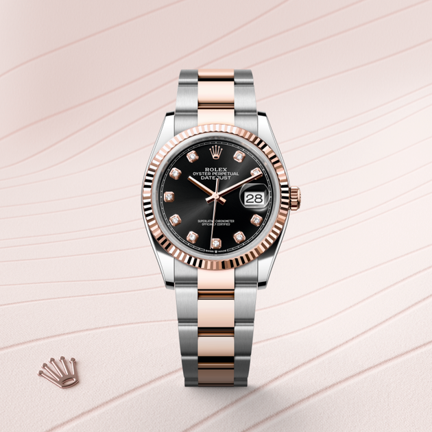 Rolex Datejust in Everose Rolesor - combination of Oystersteel and Everose gold, M126231-0020 - H.L. Gross Jewelers