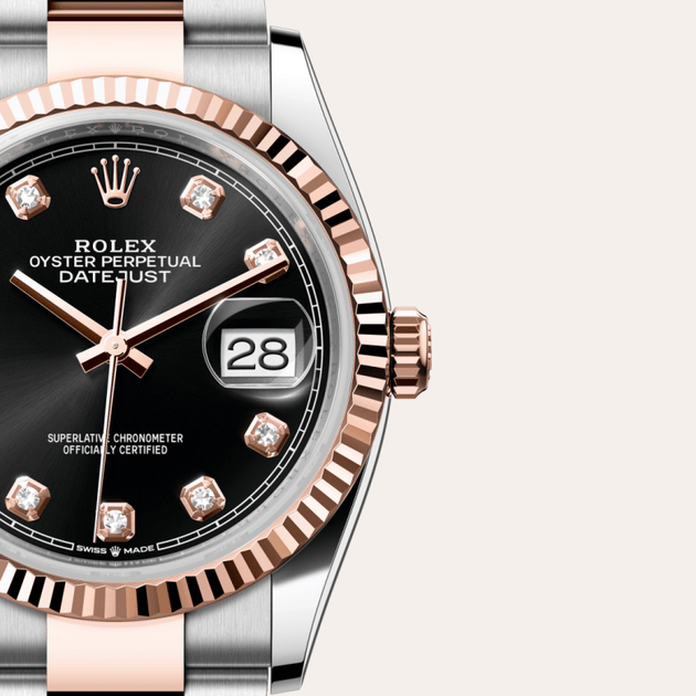 Rolex Datejust in Everose Rolesor - combination of Oystersteel and Everose gold, M126231-0020 - H.L. Gross Jewelers