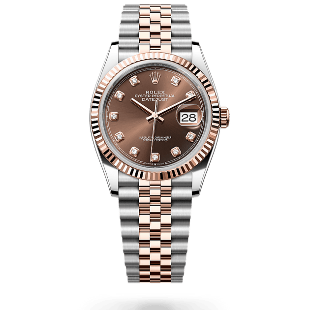 Rolex Datejust in Everose Rolesor - combination of Oystersteel and Everose gold, M126231-0053 - H.L. Gross Jewelers