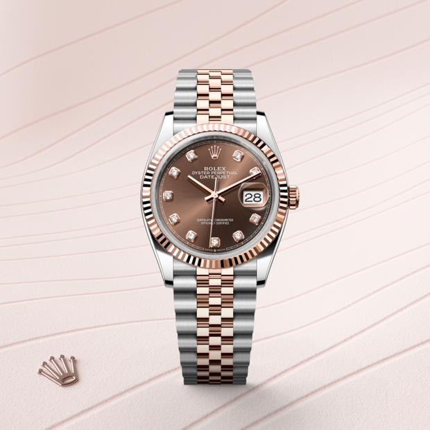 Oyster, 36 mm, Oystersteel and Everose gold