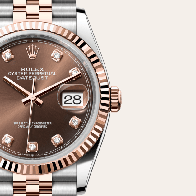 Rolex Datejust in Everose Rolesor - combination of Oystersteel and Everose gold, M126231-0053 - H.L. Gross Jewelers