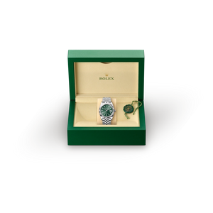Rolex Datejust in White Rolesor - combination of Oystersteel and white gold, M126234-0051 - H.L. Gross Jewelers