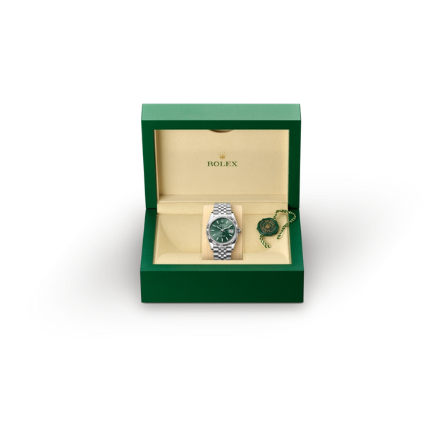 Rolex Datejust in White Rolesor - combination of Oystersteel and white gold, M126234-0051 - H.L. Gross Jewelers
