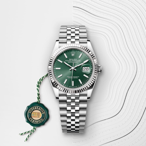 Rolex Datejust in White Rolesor - combination of Oystersteel and white gold, M126234-0051 - H.L. Gross Jewelers