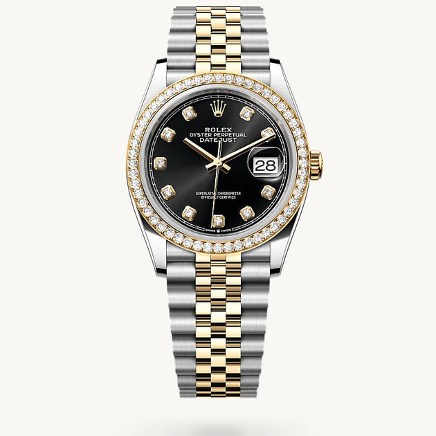  in Yellow Rolesor - combination of Oystersteel and yellow gold, M126283RBR-0007 - H.L. Gross Jewelers
