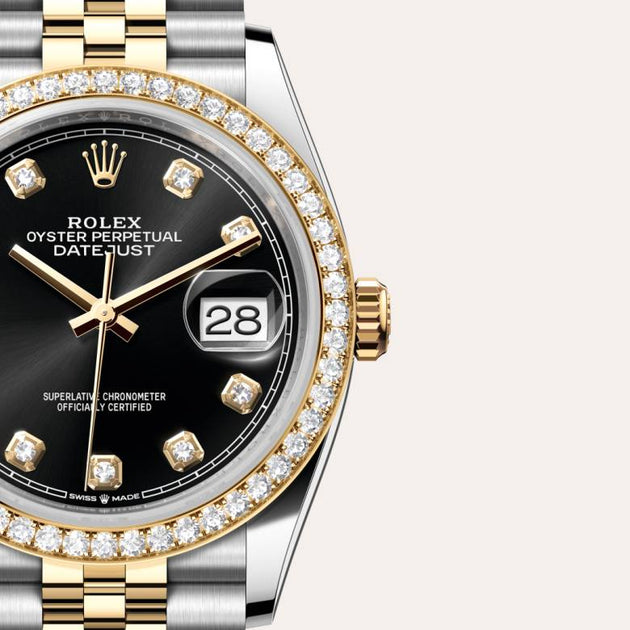  in Yellow Rolesor - combination of Oystersteel and yellow gold, M126283RBR-0007 - H.L. Gross Jewelers