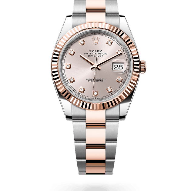 Rolex Datejust in Everose Rolesor - combination of Oystersteel and Everose gold, M126331-0007 - H.L. Gross Jewelers