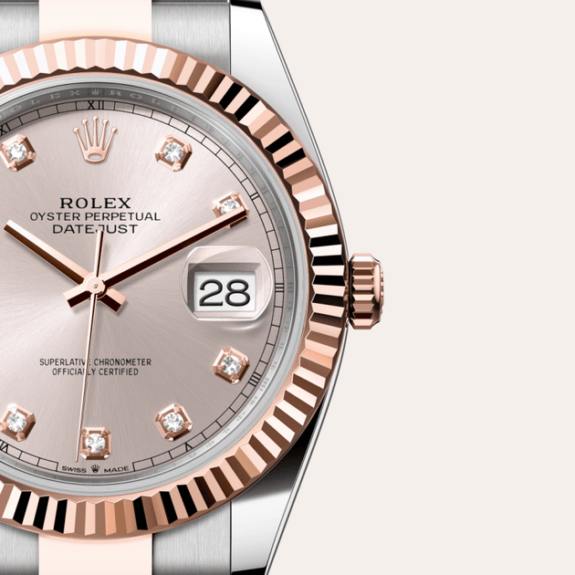 Rolex Datejust in Everose Rolesor - combination of Oystersteel and Everose gold, M126331-0007 - H.L. Gross Jewelers
