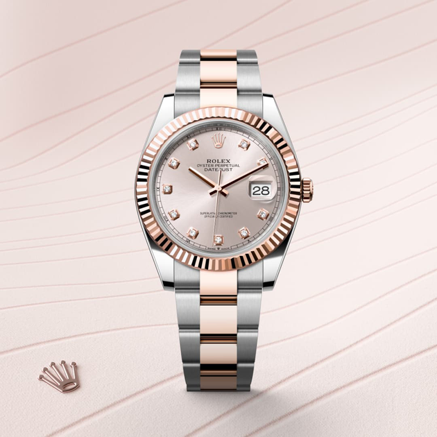 Rolex Datejust in Everose Rolesor - combination of Oystersteel and Everose gold, M126331-0007 - H.L. Gross Jewelers