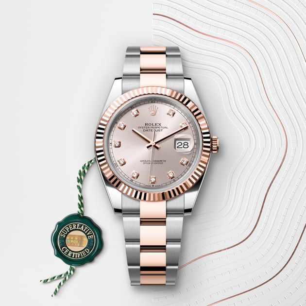 Rolex Datejust in Everose Rolesor - combination of Oystersteel and Everose gold, M126331-0007 - H.L. Gross Jewelers