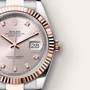 Rolex Datejust in Everose Rolesor - combination of Oystersteel and Everose gold, M126331-0007 - H.L. Gross Jewelers