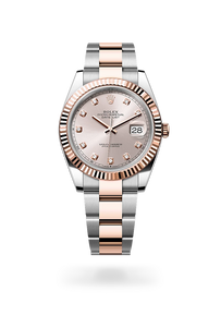 Rolex Datejust in Everose Rolesor - combination of Oystersteel and Everose gold, M126331-0007 - H.L. Gross Jewelers