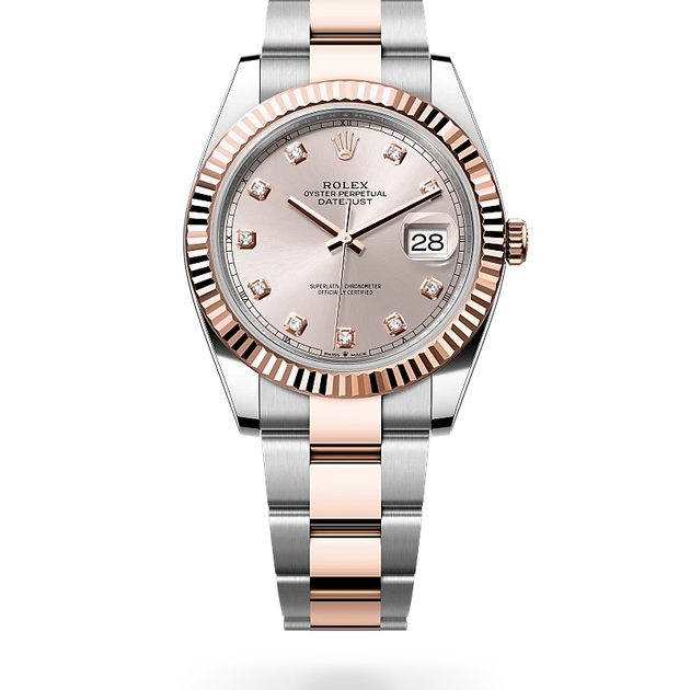 Rolex Datejust in Everose Rolesor - combination of Oystersteel and Everose gold, M126331-0007 - H.L. Gross Jewelers