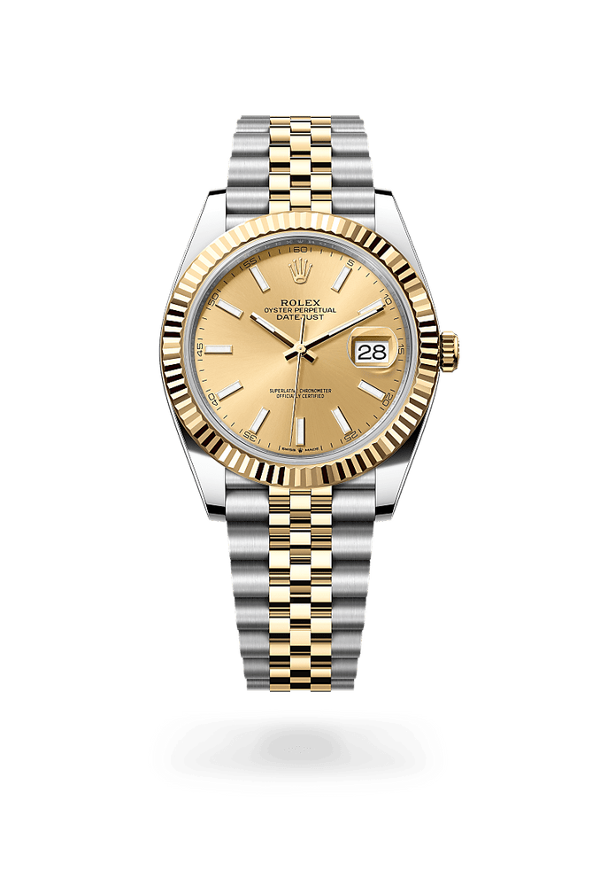 ROLEX　ベージュMサイズBOX　3点セット Rolex Datejust in Oystersteel and gold, M126333-0010 | H.L. Gross