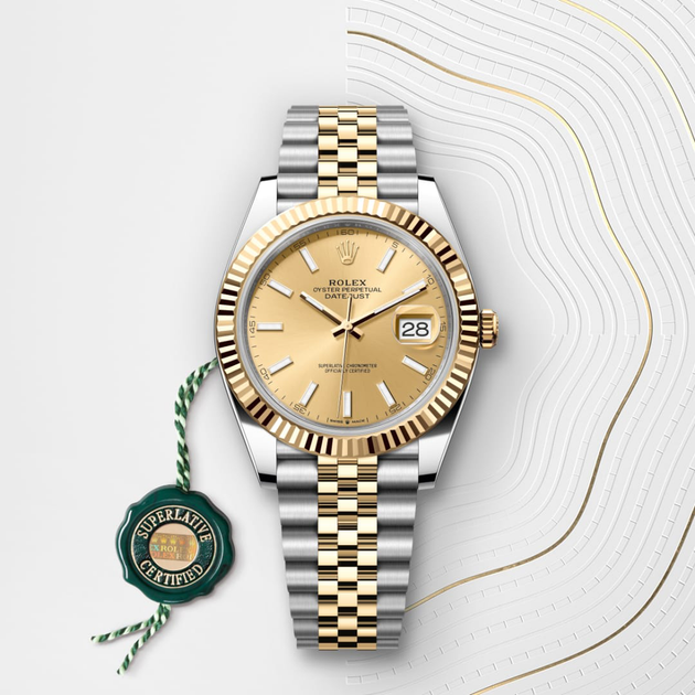 Rolex Datejust in Yellow Rolesor - combination of Oystersteel and yellow gold, M126333-0010 - H.L. Gross Jewelers