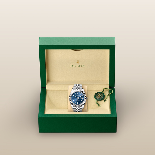Rolex Datejust in White Rolesor - combination of Oystersteel and white gold, m126334-0002 - H.L. Gross Jewelers