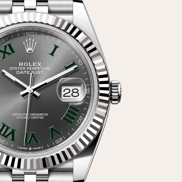  in White Rolesor - combination of Oystersteel and white gold, M126334-0022 - H.L. Gross Jewelers