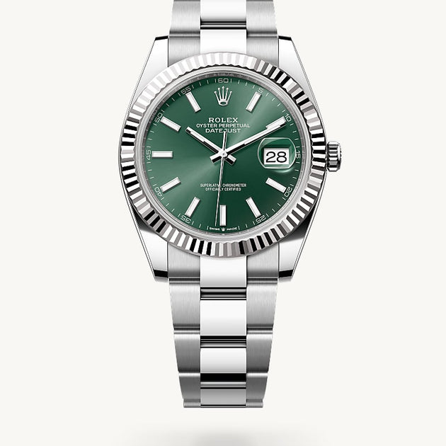  in White Rolesor - combination of Oystersteel and white gold, M126334-0027 - H.L. Gross Jewelers