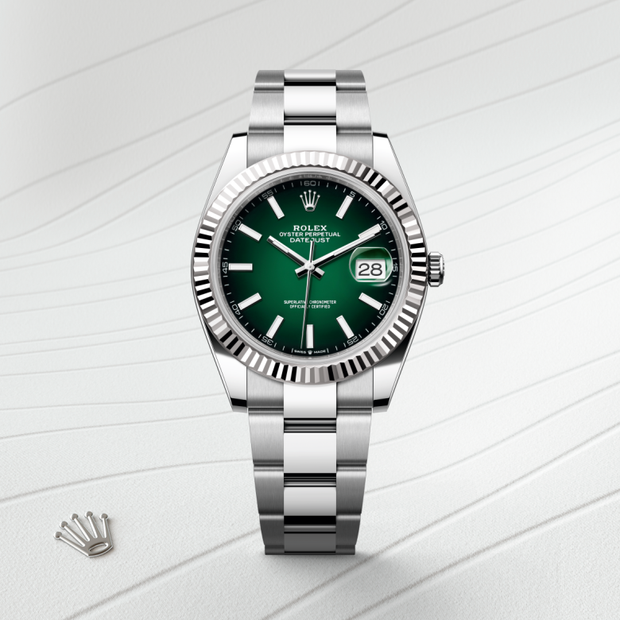 Oyster, 41 mm, Oystersteel and white gold