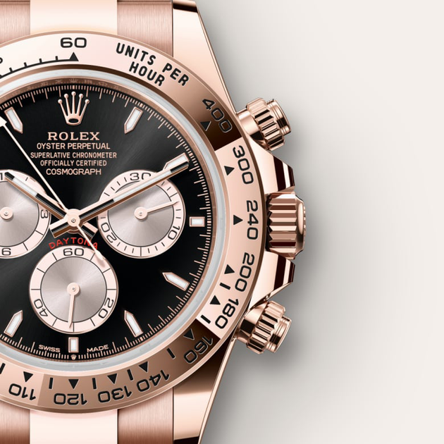 Rolex Cosmograph Daytona in 18 ct Everose gold, M126505-0001 - H.L. Gross Jewelers
