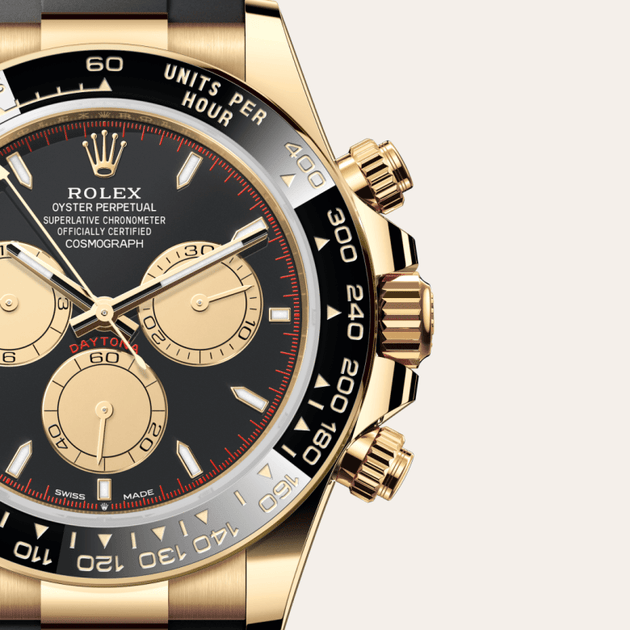 Rolex Cosmograph Daytona in 18 ct yellow gold, M126518LN-0004 - H.L. Gross Jewelers